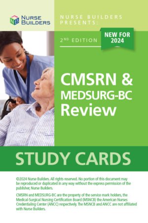 2024 2nd Edition CMSRN & MEDSURG-BC Review Study Cards