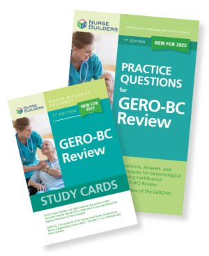 Save by purchasing the 2-part GERO-BC Review Study Pack which includes: