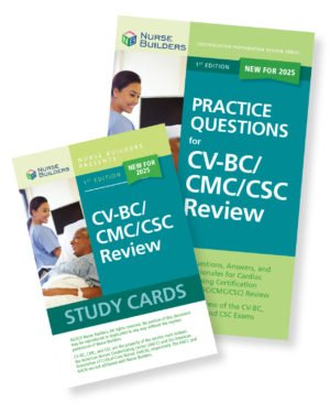 Save by purchasing the 2-part CV-BC/CMC/CSC Review Study Pack which includes: