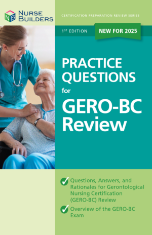 2025 1st Edition Practice Questions for GERO-BC Review Book