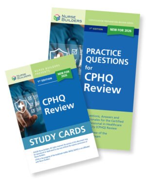 Save by purchasing the 2-part CPHQ Review Study Pack with includes: